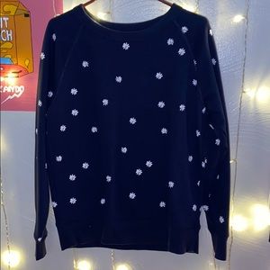dark blue sweater